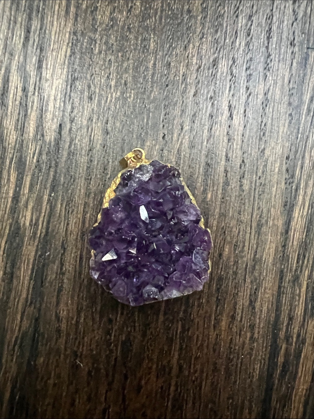 Amethyst druzy pendant